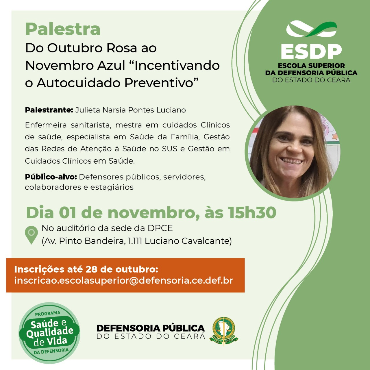 Do Outubro Rosa ao Novembro Azul "Incentivando o Autocuidado Preventivo"