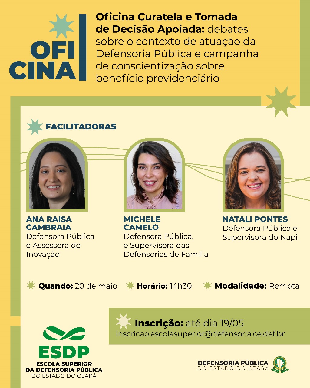 OFICINA CURATELA E TOMADA DE DECISÃO APOIADA