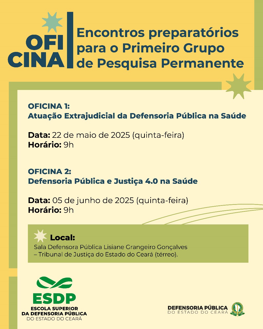 Oficina Atuação Extrajudicial da Defensoria Pública na Saúde