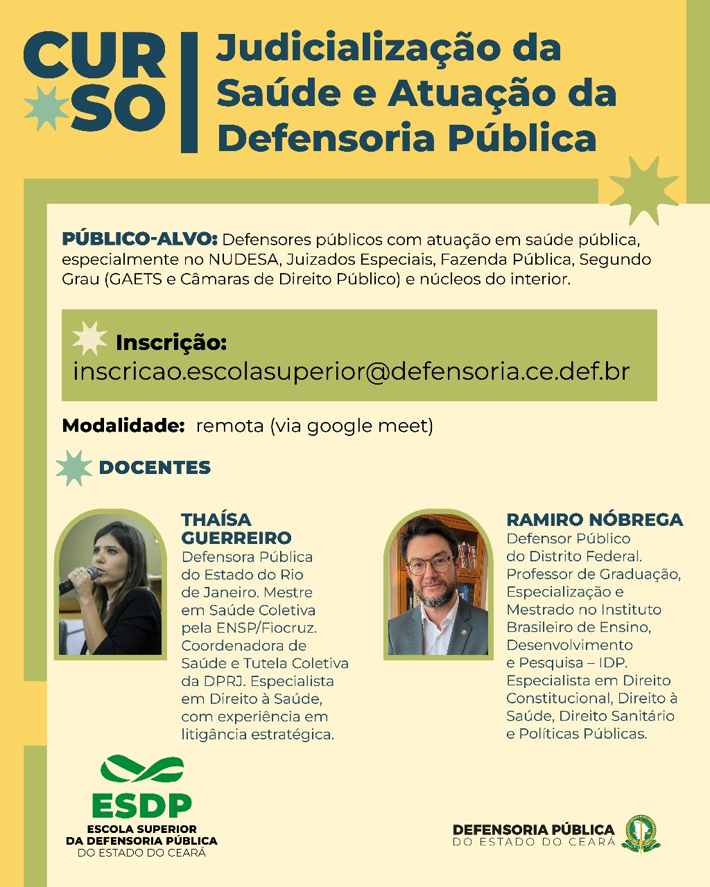 Curso Judicialização da Saúde: NATJUS, Notas Técnicas e Pareceres Tutela Individual e coletiva em Saúde.